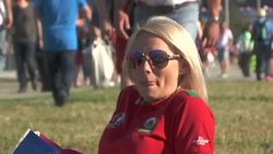 Welsh football fans celebrating in Lyon News Clip