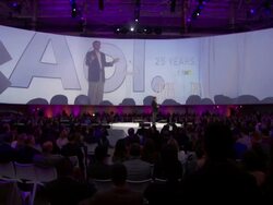 SPEECH - Tim Armstrong-  2014 AOL NewFronts at the Duggal Greenhouse Stock Footage