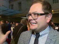 INTERVIEW - Alan Carr on the awards, charity and the future at the Pride of Britain awards 2014 on 6th October 2014 in London, England. Stock Footage