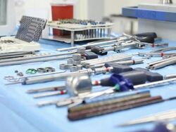 Medical equipment, surgical,  surgery, tools, medicine, hospital. Stock Footage