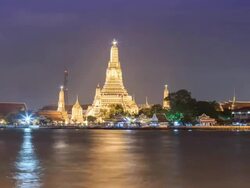 Wat arun Timelapse Stock Footage