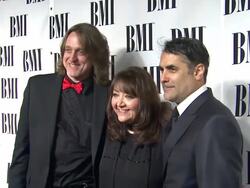 Jamie Dunlap, Doreen Ringer Ross, Nick Urata at Composer Rolfe Kent Receives BMI's Richard Kirk Award At The BMI Film & Television Awards Stock Footage