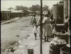 Nelson Mandela in South African township Stock Footage