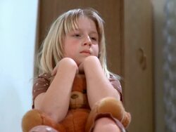 Helpless little girl Stock Footage