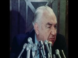SYND 12 5 73 SENATOR SAM ERVIN DISCUSSES SCANDAL News Clip