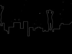 Dancing on top of Manhattan Stock Footage