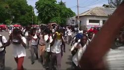 Unrest as students rally in support of teachers striking for better pay News Clip