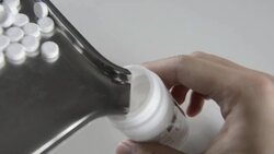 Counting medicine Stock Footage