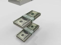 Falling Dollar Bills Stock Footage