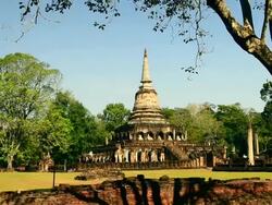 Buddhist Temples Stupas Stock Footage