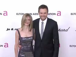 Joel McHale and Sarah Williams at the 19th Annual Elton John AIDS Foundation Academy Awards Viewing Party - Part 2 at West Hollywood CA. (Footage by WireImage Video/GettyImages) Stock Footage
