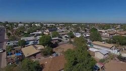 Drone aerials over West Phoenix suburbs News Clip