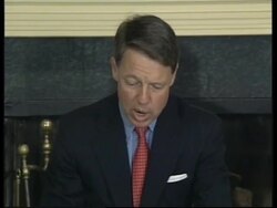 USA: WHITE HOUSE LAWYER KENDALL STARR REPORT PRESS CONFERENCE News Clip