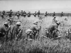 Pre-WWII military weapons technology Stock Footage