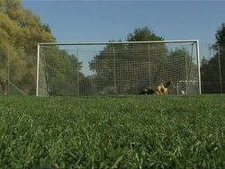 Soccer scoring Stock Footage