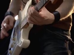 Guitarist. Guitar player on stage. Stock Footage