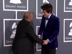 Quincy Jones, John Mayer at The 55th Annual GRAMMY Stock Footage