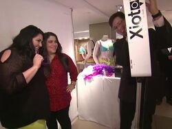 Marcy Guevara and Ashley Falcon  at Lane Bryant 34th Street Flagship Store Opening Party Stock Footage