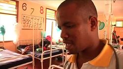 7-month-old who weighs as a newborn is taken to field hospital News Clip