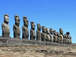 HD video of Moais, Easter Island, Chile Stock Footage
