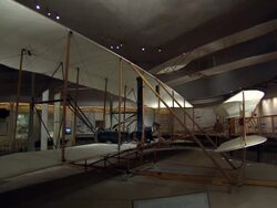 The Wright Flyer on display at Smithsonian National Air & Space Museum News Clip