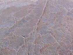 Aerial cracked earth in the Negev desert, Negev desert, Israel Stock Footage
