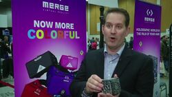 AR interactive holographic cube News Clip