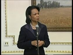 US secretary of state and Yushchenko joint presser News Clip