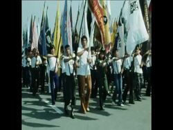 SYND 20 9 75 PARADE MARKING THIRD ANNIVERSARY OF MARTIAL LAW IN MANILA News Clip