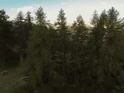 Sunrise on Mountain Top - Aerial View from UAV Stock Footage