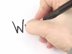 Somebody Handwriting \When?\ - HD Stock Footage