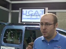 New car to help people using wheelchairs Stock Footage