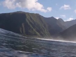 Empty Wave at Teahupoo Stock Footage