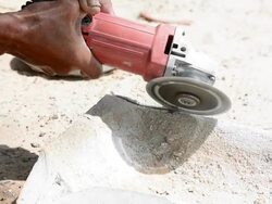 concrete floor cutting Stock Footage