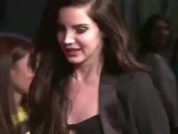 Lana Del Rey at H&M Hosts Private Concert With Lana Del Rey Stock Footage