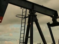 Oil Pump (with sound) Stock Footage