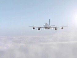 Commercial airplane Stock Footage