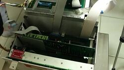 Engineer work with industrial part Stock Footage