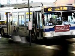 TIME LAPSE, MTA Buses, 42nd Street, 5th Ave, NYC Stock Footage