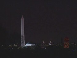 Washington Monument at night, USA Stock Footage