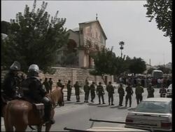Israeli police clashes with Palestinians outside the Al Aqsa mosque after prayers News Clip