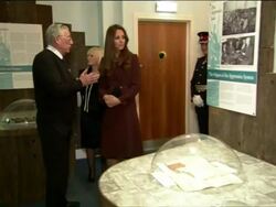 Duchess Of Cambridge Visits Grimsby News Clip