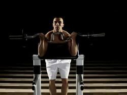 EZ Biceps Curl Stock Footage
