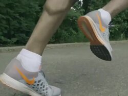 Runner's Legs Stock Footage