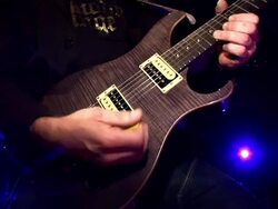 HD: Playing An Electric Guitar Stock Footage