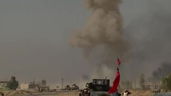 Explosion on Peshmerga Military Convoy - Sky News Review of the Year. News Clip