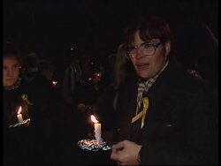 USA: BOSTON: PROTESTORS DEMAND RELEASE OF LOUISE WOODWARD News Clip