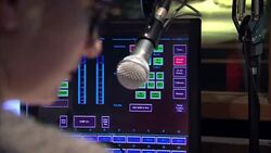 Generic Radio Studio Stock Footage News Clip