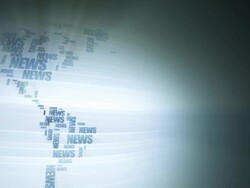 World map made of NEWS words Stock Footage