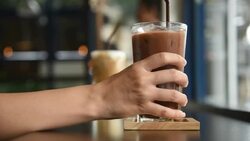 HD: Grab a coffee in a cafe Stock Footage